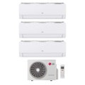 Immagine di LG DUALCOOL Libero Smart Climatizzatore a parete trial split inverter Wi-Fi bianco | unità esterna R32 7 kW unità interne 9000+9000+9000 BTU MU4R25.U24A0+EZ[09|09|09]CSN.CSJ1