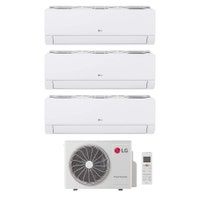 Immagine di LG DUALCOOL Libero Smart Climatizzatore a parete trial split inverter Wi-Fi bianco | unità esterna R32 7 kW unità interne 9000+9000+12000 BTU MU4R25.U24A0+EZ[09|09|12]CSN.CSJ1