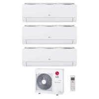 Immagine di LG DUALCOOL Libero Smart Climatizzatore a parete trial split inverter Wi-Fi bianco | unità esterna R32 8.8 kW unità interne 9000+9000+12000 BTU MU5R30.U36A0+EZ[09|09|12]CSN.CSJ1