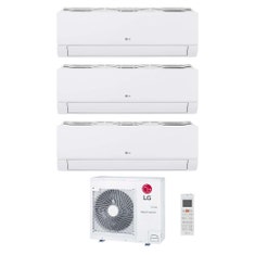 Immagine di LG DUALCOOL Libero Smart Climatizzatore a parete trial split inverter Wi-Fi bianco | unità esterna R32 8.8 kW unità interne 9000+9000+9000 BTU MU5R30.U36A0+EZ[09|09|09]CSN.CSJ1
