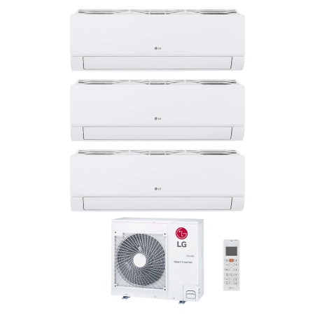 Immagine di LG DUALCOOL Libero Smart Climatizzatore a parete trial split inverter Wi-Fi bianco | unità esterna R32 8.8 kW unità interne 9000+9000+9000 BTU MU5R30.U36A0+EZ[09|09|09]CSN.CSJ1