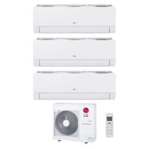 Immagine di LG DUALCOOL Libero Smart Climatizzatore a parete trial split inverter Wi-Fi bianco | unità esterna R32 8.8 kW unità interne 9000+9000+9000 BTU MU5R30.U36A0+EZ[09|09|09]CSN.CSJ1
