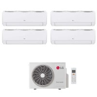 Immagine di LG DUALCOOL Libero Smart Climatizzatore a parete quadri split inverter Wi-Fi bianco | unità esterna R32 7 kW unità interne 9000+9000+9000+12000 BTU MU4R25.U24A0+EZ[09|09|09|12]CSN.CSJ1