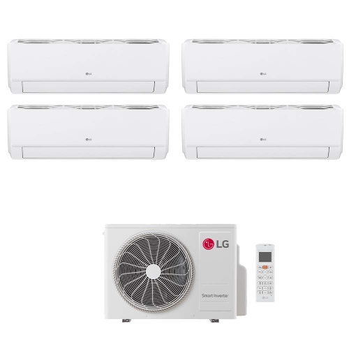 Immagine di LG DUALCOOL Libero Smart Climatizzatore a parete quadri split inverter Wi-Fi bianco | unità esterna R32 7.9 kW unità interne 9000+9000+9000+9000 BTU MU4R27.U24A0+EZ[09|09|09|09]CSN.CSJ1
