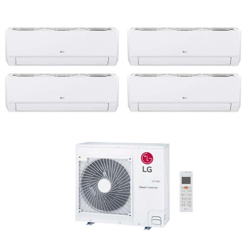 Immagine di LG DUALCOOL Libero Smart Climatizzatore a parete quadri split inverter Wi-Fi bianco | unità esterna R32 8.8 kW unità interne 9000+9000+9000+9000 BTU MU5R30.U36A0+EZ[09|09|09|09]CSN.CSJ1