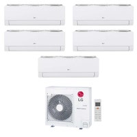 Immagine di LG DUALCOOL Libero Smart Climatizzatore a parete penta split inverter Wi-Fi bianco | unità esterna R32 8.8 kW unità interne 9000+9000+9000+9000+12000 BTU MU5R30.U36A0+EZ[09|09|09|09|12]CSN.CSJ1