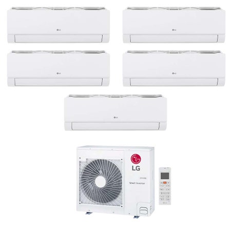 Immagine di LG DUALCOOL Libero Smart Climatizzatore a parete penta split inverter Wi-Fi bianco | unità esterna R32 8.8 kW unità interne 9000+9000+9000+9000+9000 BTU MU5R30.U36A0+EZ[09|09|09|09|09]CSN.CSJ1