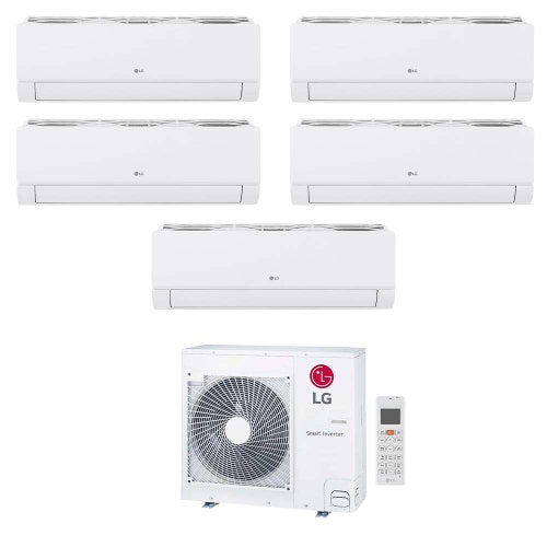Immagine di LG DUALCOOL Libero Smart Climatizzatore a parete penta split inverter Wi-Fi bianco | unità esterna R32 8.8 kW unità interne 9000+9000+9000+9000+9000 BTU MU5R30.U36A0+EZ[09|09|09|09|09]CSN.CSJ1