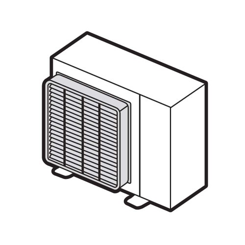 Immagine di Mitsubishi Deflettore aria unità esterna PAC-SH96SG-E