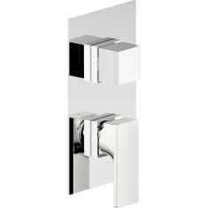 Immagine di Nobili Miscelatore monocomando ad incasso per doccia, a 2 o 3 vie, senza corpo incasso, finitura cromo WE81102/SECR