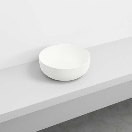 Immagine di Cielo ERA bacinella small tonda Ø 40 cm, senza foro per rubinetteria e senza troppopieno, colore talco finitura opaco BAERA40TL