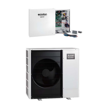 Immagine di Mitsubishi ECODAN PACKAGED R290 Sistema composto da pompa di calore Inverter ECODAN con centralina FTC7 PUZ-WZ90VAA-W+PAC-IF081B-E