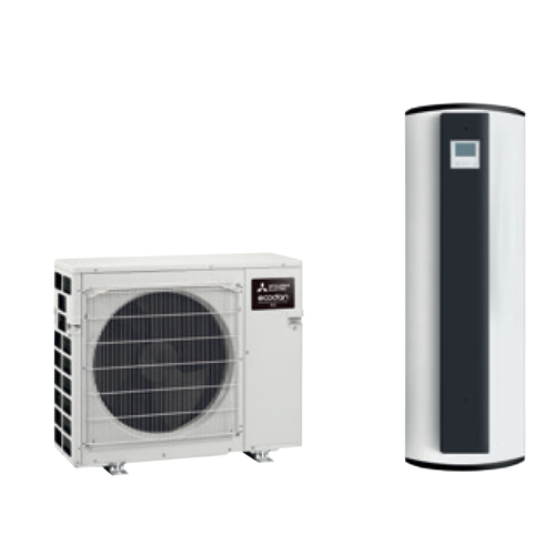 Immagine di Mitsubishi ECODAN MULTI LIGHT R32 sistema ibrido Aria/Aria, Aria/ Acqua composto da pompa di calore Inverter ECODAN 7.5 kW con SERBATOIO ACS da 200 litri PXZ-5F85VG2+EST-20-V1