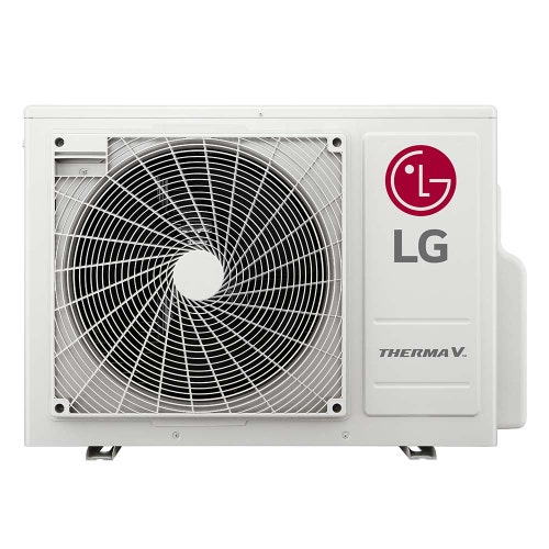 Immagine di LG THERMA V R32 sistema idronico monofase composto da pompa di calore 6 kW e unità interna COMBI UNIT con accumulo 200 litri HU061MR.U20+HN0613T.NK0