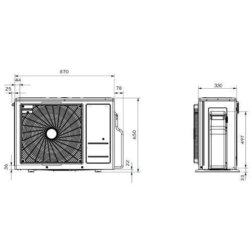 Immagine di LG THERMA V R32 sistema idronico monofase composto da pompa di calore 6 kW e unità interna COMBI UNIT con accumulo 200 litri HU061MR.U20+HN0613T.NK0