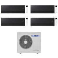 Immagine di Samsung WINDFREE Première Climatizzatore a parete quadri split inverter Wi-Fi soapstone charcoal | unità esterna R32 8 kW unità interne 7000+7000+7000+9000 BTU AJ080TXJ4KG/EU+AR70H[07|07|07|09]C1ABNEU