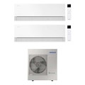 Immagine di Samsung WINDFREE Première Climatizzatore a parete dual split inverter Wi-Fi essential white | unità esterna R32 10 kW unità interne 18000+18000 BTU AJ100TXJ5KG/EU+AR70H[18|18]C1AWNEU