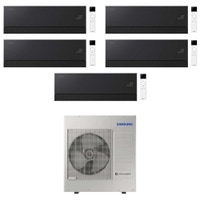 Immagine di Samsung WINDFREE Première Plus Climatizzatore a parete penta split inverter Wi-Fi soapstone charcoal | unità esterna R32 10 kW unità interne 7000+7000+7000+7000+7000 BTU AJ100TXJ5KG/EU+AR70H[07|07|07|07|07]CAABNEU