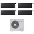 Immagine di Samsung WINDFREE Première Plus Climatizzatore a parete quadri split inverter Wi-Fi soapstone charcoal | unità esterna R32 8 kW unità interne 7000+9000+9000+12000 BTU AJ080TXJ4KG/EU+AR70H[07|09|09|12]CAABNEU