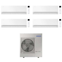Immagine di Samsung WINDFREE Première Plus Climatizzatore a parete quadri split inverter Wi-Fi essential white | unità esterna R32 10 kW unità interne 7000+7000+7000+7000 BTU AJ100TXJ5KG/EU+AR70H[07|07|07|07]CAAWNEU
