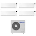 Immagine di Samsung WINDFREE Première Plus Climatizzatore a parete quadri split inverter Wi-Fi essential white | unità esterna R32 8 kW unità interne 9000+9000+12000+12000 BTU AJ080TXJ4KG/EU+AR70H[09|09|12|12]CAAWNEU
