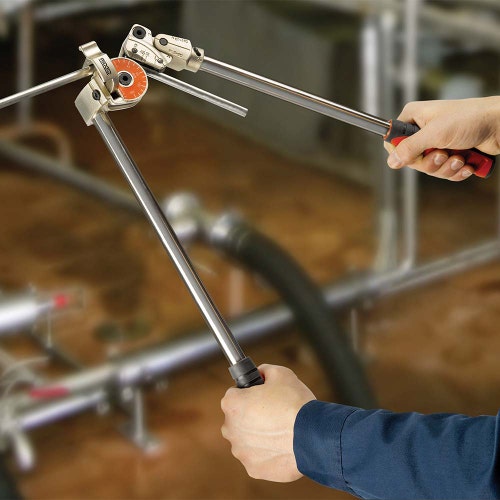 Immagine di Ridgid Curvatubi per idraulica, impieghi pesanti, serie 600, da 12mm, con raggio di curvatura 38mm, per tubi in acciaio inox e titanio 38063 