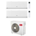 Immagine di TCL BreezeIN P5 Climatizzatore a parete dual split inverter Wi-Fi bianco | unità esterna R32 12.2 kW unità interne 9000+9000 BTU MT4250+SN[09|09]P5S0