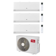 Immagine di TCL BreezeIN P5 Climatizzatore a parete trial split inverter Wi-Fi bianco | unità esterna R32 7.9 kW unità interne 9000+9000+9000 BTU MT2730+SN[09|09|09]P5S0