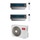 TCL CANALIZZABILE Climatizzatore canalizzabile dual split inverter Wi-Fi | unità esterna R32 5.1 kW unità interne 9000+9000 BTU MT1821+MN[09|09]DW1