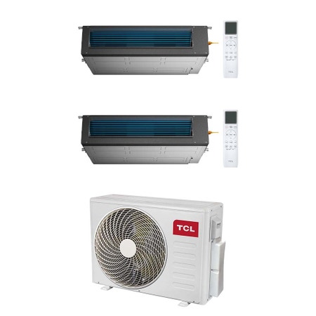 Immagine di TCL CANALIZZABILE Climatizzatore canalizzabile dual split inverter Wi-Fi | unità esterna R32 7.9 kW unità interne 9000+9000 BTU MT2730+MN[09|09]DW1