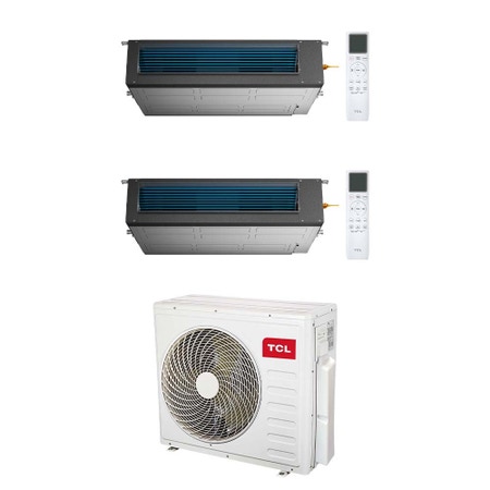 Immagine di TCL CANALIZZABILE Climatizzatore canalizzabile dual split inverter Wi-Fi | unità esterna R32 12.2 kW unità interne 9000+9000 BTU MT4250+MN[09|09]DW1