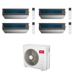 Immagine di TCL CANALIZZABILE Climatizzatore canalizzabile quadri split inverter Wi-Fi | unità esterna R32 12.2 kW unità interne 9000+9000+9000+9000 BTU MT4250+MN[09|09|09|09]DW1