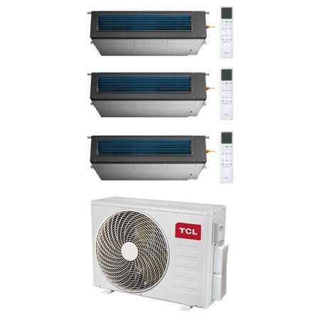 Immagine di TCL CANALIZZABILE Climatizzatore canalizzabile trial split inverter Wi-Fi | unità esterna R32 7.9 kW unità interne 9000+9000+9000 BTU MT2730+MN[09|09|09]DW1