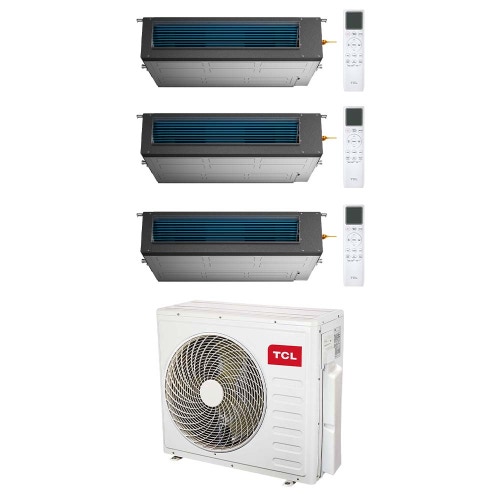 Immagine di TCL CANALIZZABILE Climatizzatore canalizzabile trial split inverter Wi-Fi | unità esterna R32 12.2 kW unità interne 9000+9000+9000 BTU MT4250+MN[09|09|09]DW1