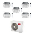 Immagine di TCL CASSETTE 4 VIE Climatizzatore a cassetta penta split inverter Wi-Fi bianco | unità esterna R32 12.2 kW unità interne 9000+9000+9000+9000+9000 BTU MT4250+MN[09|09|09|09|09]SS2
