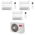 Immagine di TCL CONSOLE Climatizzatore console da pavimento trial split inverter Wi-Fi bianco | unità esterna R32 7.9 kW unità interne 9000+9000+9000 BTU MT2730+MN[09|09|09]Z2