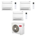 Immagine di TCL CONSOLE Climatizzatore console da pavimento trial split inverter Wi-Fi bianco | unità esterna R32 12.2 kW unità interne 9000+9000+9000 BTU MT4250+MN[09|09|09]Z2