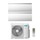 Hisense AIR MASTER Climatizzatore a parete dual split inverter Wi-Fi bianco | unità esterna R32 10 kW unità interne 12000+18000 BTU 5AMW105U4RQC+QK[35]WM0AG+QK[50]FM0AG
