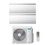 Immagine di Hisense AIR MASTER Climatizzatore a parete dual split inverter Wi-Fi bianco | unità esterna R32 10 kW unità interne 12000+18000 BTU 5AMW105U4RQC+QK[35]WM0AG+QK[50]FM0AG