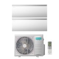 Immagine di Hisense AIR MASTER Climatizzatore a parete dual split inverter Wi-Fi bianco | unità esterna R32 6.3 kW unità interne 9000+9000 BTU 3AMW62U4RJC+QK[25|25]WM0AG
