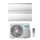 Hisense AIR MASTER Climatizzatore a parete dual split inverter Wi-Fi bianco | unità esterna R32 6.3 kW unità interne 9000+9000 BTU 3AMW62U4RJC+QK[25|25]WM0AG