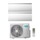 Hisense AIR MASTER Climatizzatore a parete dual split inverter Wi-Fi bianco | unità esterna R32 8 kW unità interne 9000+18000 BTU 4AMW81U4RJC+QK[25]WM0AG+QK[50]FM0AG