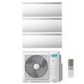 Immagine di Hisense AIR MASTER Climatizzatore a parete trial split inverter Wi-Fi bianco | unità esterna R32 10 kW unità interne 9000+9000+12000 BTU 5AMW105U4RQC+QK[25|25|35]WM0AG