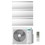 Immagine di Hisense AIR MASTER Climatizzatore a parete trial split inverter Wi-Fi bianco | unità esterna R32 10 kW unità interne 9000+9000+12000 BTU 5AMW105U4RQC+QK[25|25|35]WM0AG