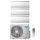 Hisense AIR MASTER Climatizzatore a parete trial split inverter Wi-Fi bianco | unità esterna R32 6.3 kW unità interne 9000+9000+9000 BTU 3AMW62U4RJC+QK[25|25|25]WM0AG