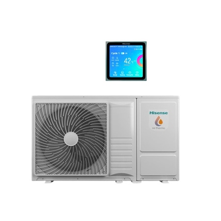 Immagine di Hisense HI-THERMA pompa di calore monoblocco aria-acqua 4 kW, per riscaldamento, raffrescamento, produzione ACS AHZ-044HCDS1