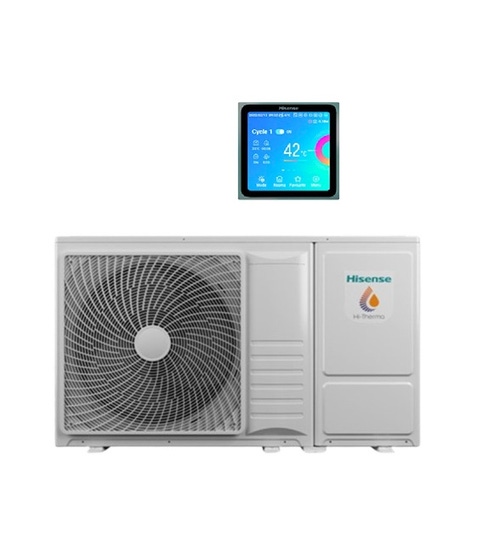 Immagine di Hisense HI-THERMA pompa di calore monoblocco aria-acqua 4 kW, per riscaldamento, raffrescamento, produzione ACS AHZ-044HCDS1
