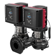 Immagine di Grundfos TPE3 D 32-150 S-A-F-A-BQQE-DYC pompa gemellare a coclea, monostadio, a presa diretta, con bocche di aspirazione e di scarico in linea di diametro identico, portata 10.8 m³/h - prevalenza 8.2 m 99272542