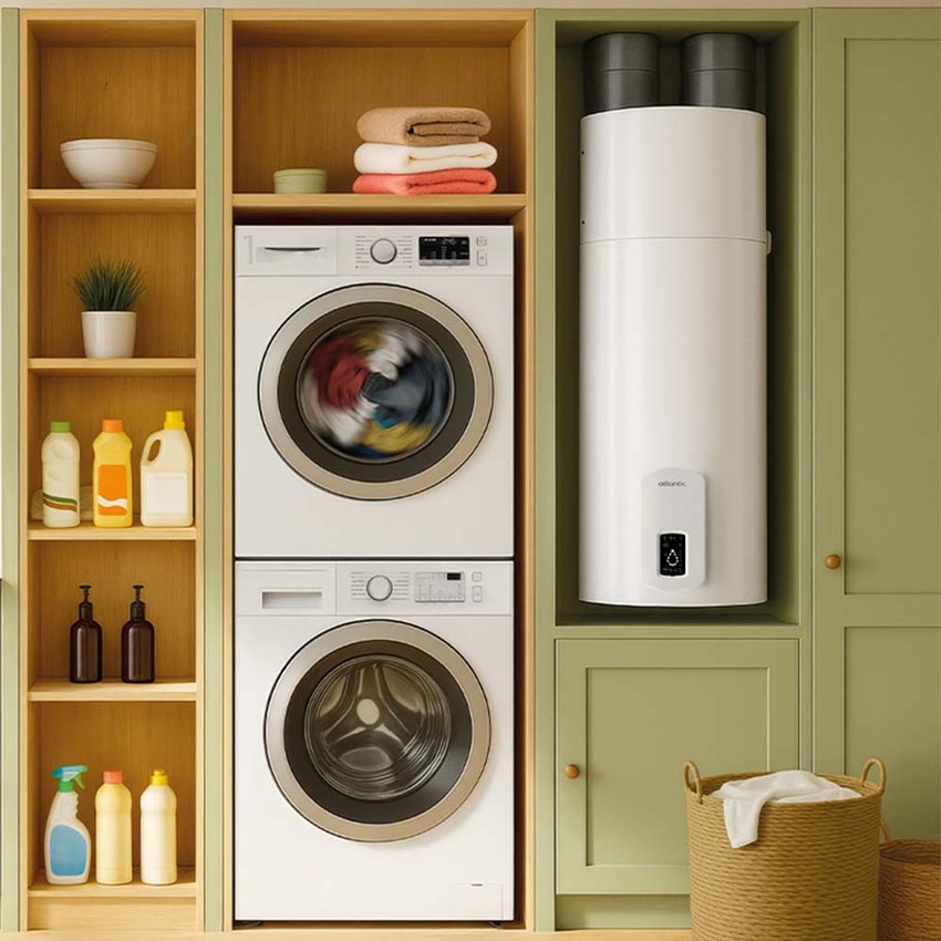 Immagine di Atlantic CALYPSO ACCESS 85 R290 scaldabagno a pompa di calore da 85 litri, compatto ad alta efficienza, connettività Wi-Fi 851462