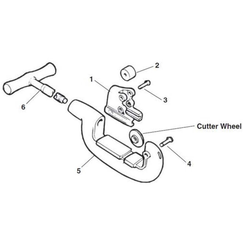 Immagine di Ridgid 2-A  Tagliatubi a 1 rotella per impieghi pesanti 1/8" - 2" 32820